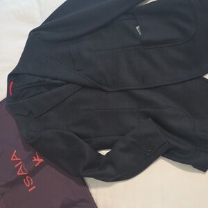 Isaia Base Cortina Heavy Winter Blazer, NWT, IT56, US46. XL, Black